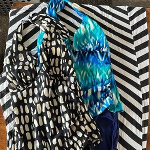 INC International Concepts size 10 one piece tankini